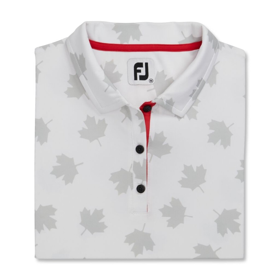 Hvid Footjoy Danmark Tonal Bladtryk Kvinder