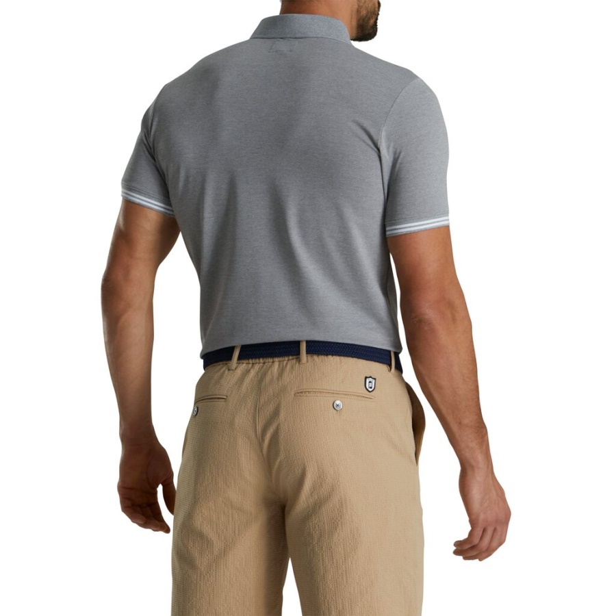 Tippet Pique Polo Grå Footjoy Danmark