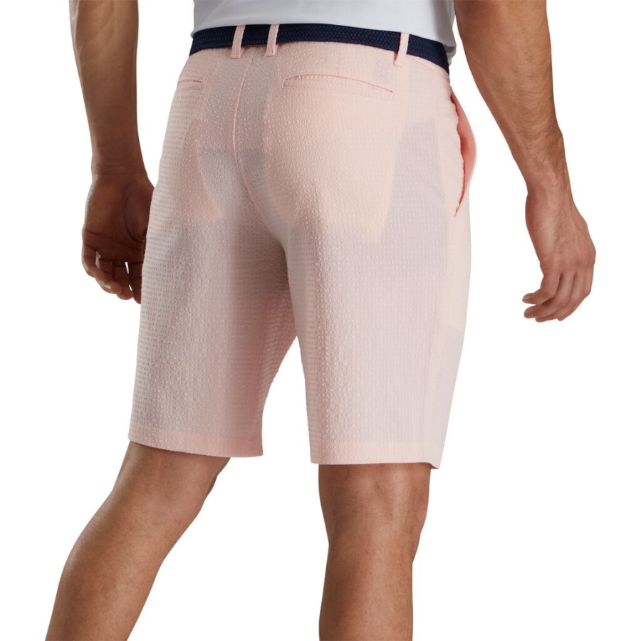 Pink Seersucker Shorts 10 Inseam Forrige Sæson Style Footjoy Danmark