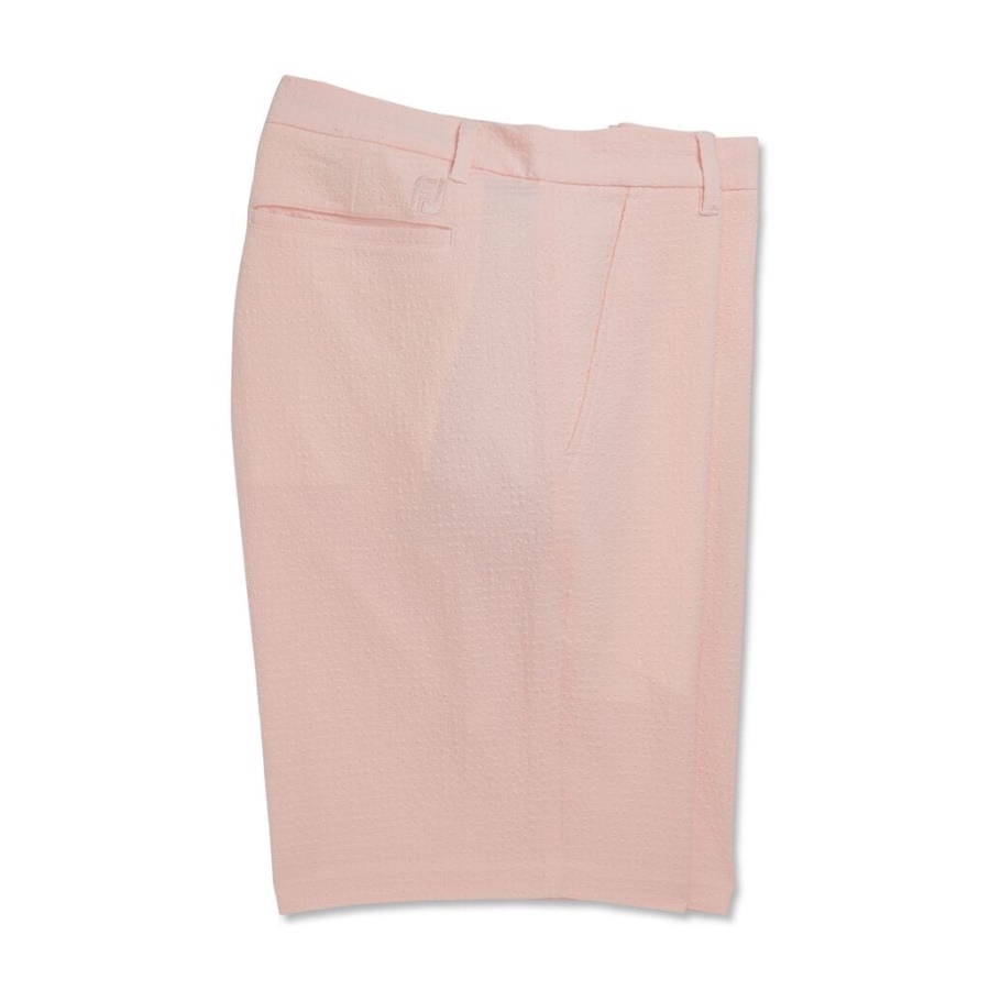 Pink Seersucker Shorts 10 Inseam Forrige Sæson Style Footjoy Danmark