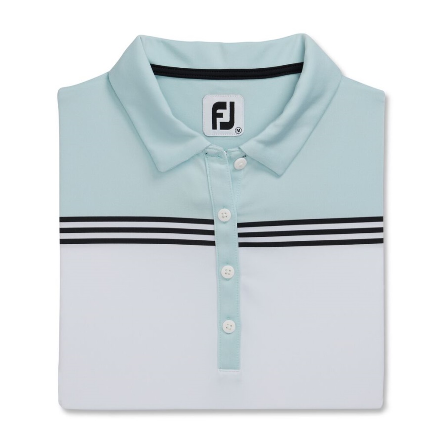 Footjoy Danmark Kasket ærme Farve Blok Kvinder Forrige Sæson Stil Hvid