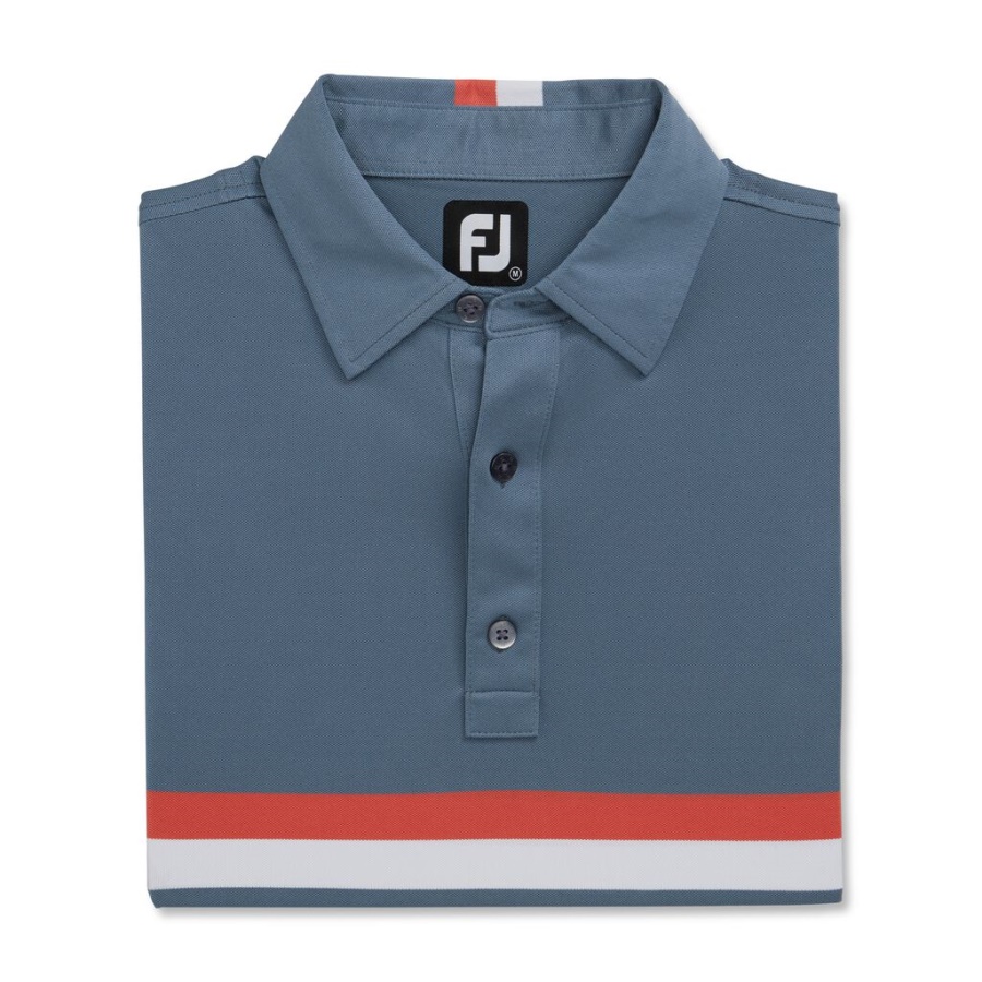 Dobbelt Brystbånd Pique Forrige Sæson Style Footjoy Danmark Hvid