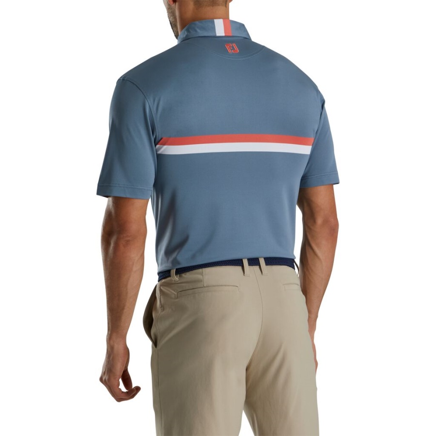 Dobbelt Brystbånd Pique Forrige Sæson Style Footjoy Danmark Hvid