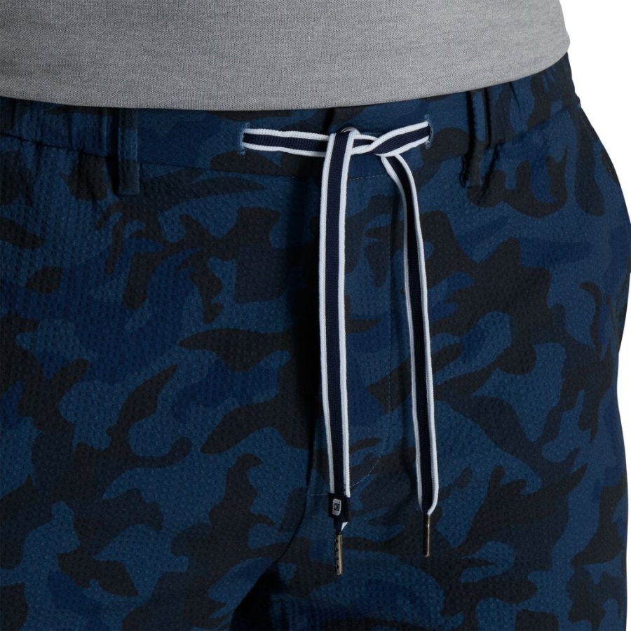 Seersucker Traveler Shorts Navy Footjoy Danmark