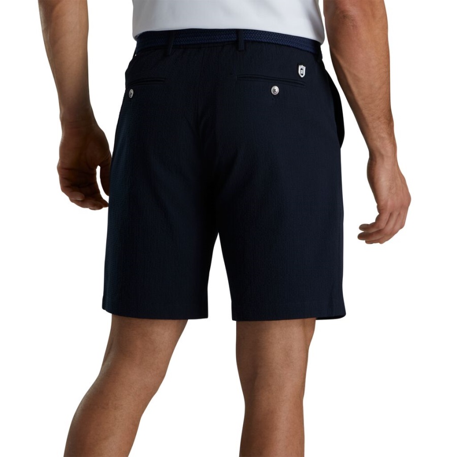 Seersucker Traveler Shorts Footjoy Danmark Navy