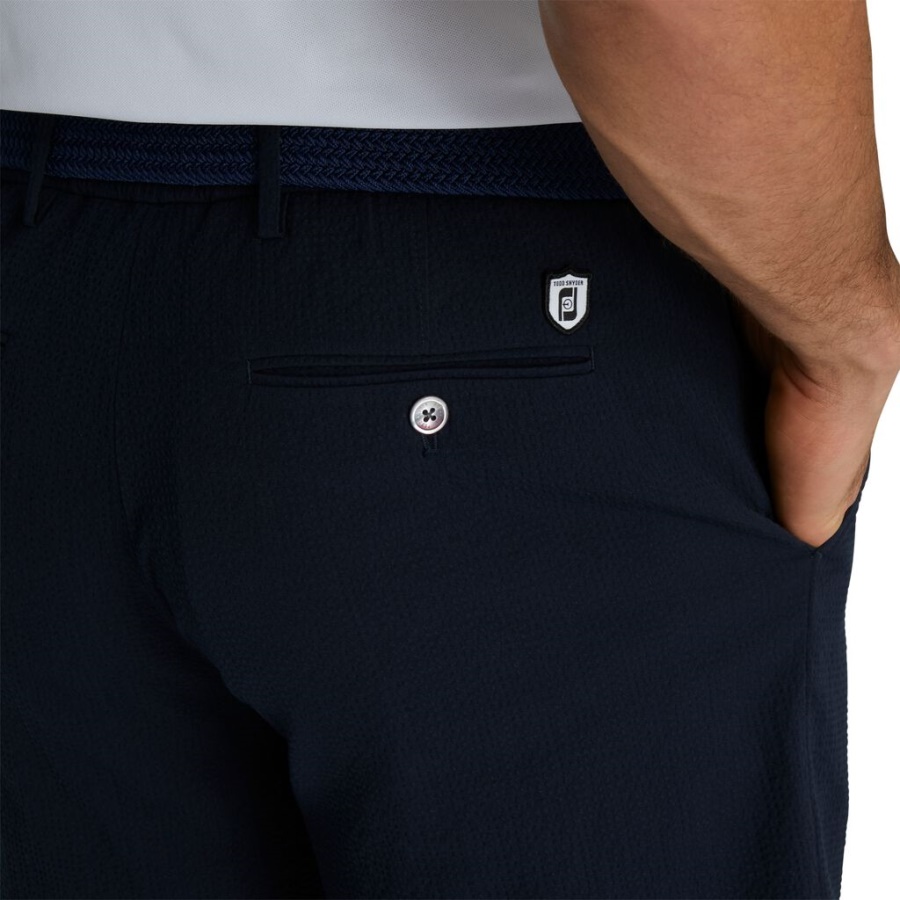 Seersucker Traveler Shorts Footjoy Danmark Navy