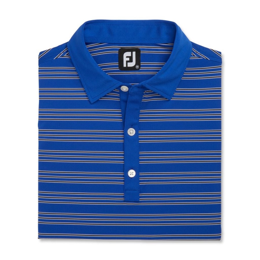 Footjoy Danmark Ocean Trio Stripe Lisle Self Krave