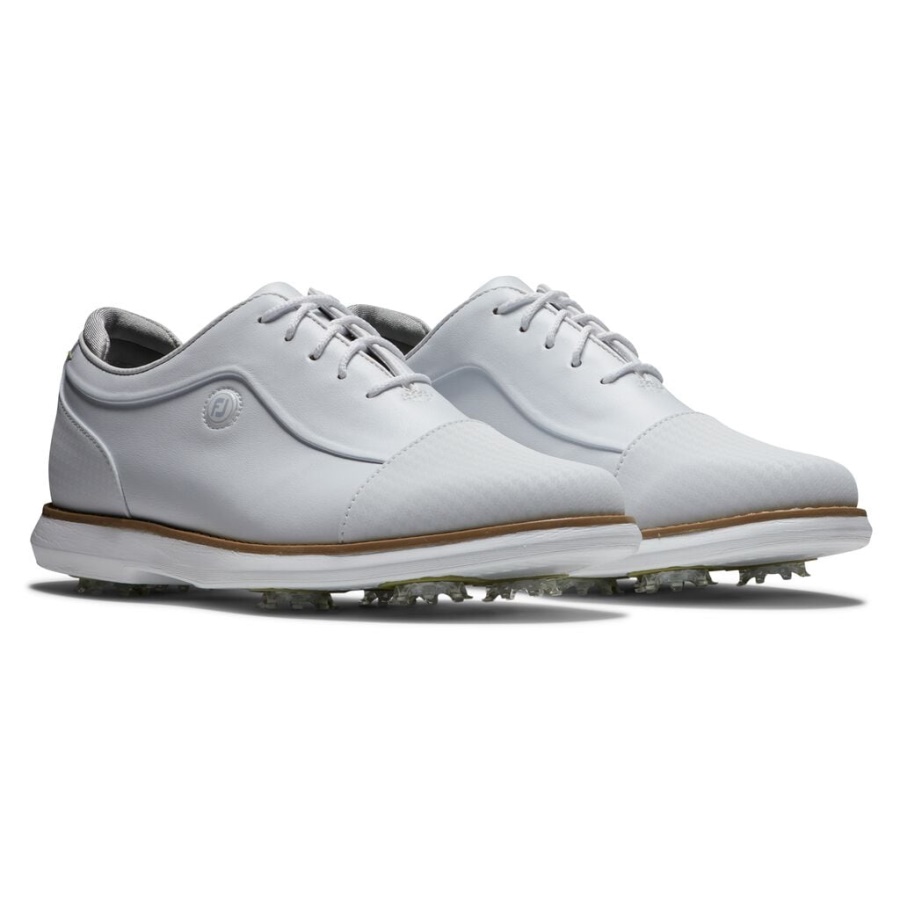 Traditioner Cap Toe Kvinder Tidligere Sæson Style Footjoy Danmark Hvid