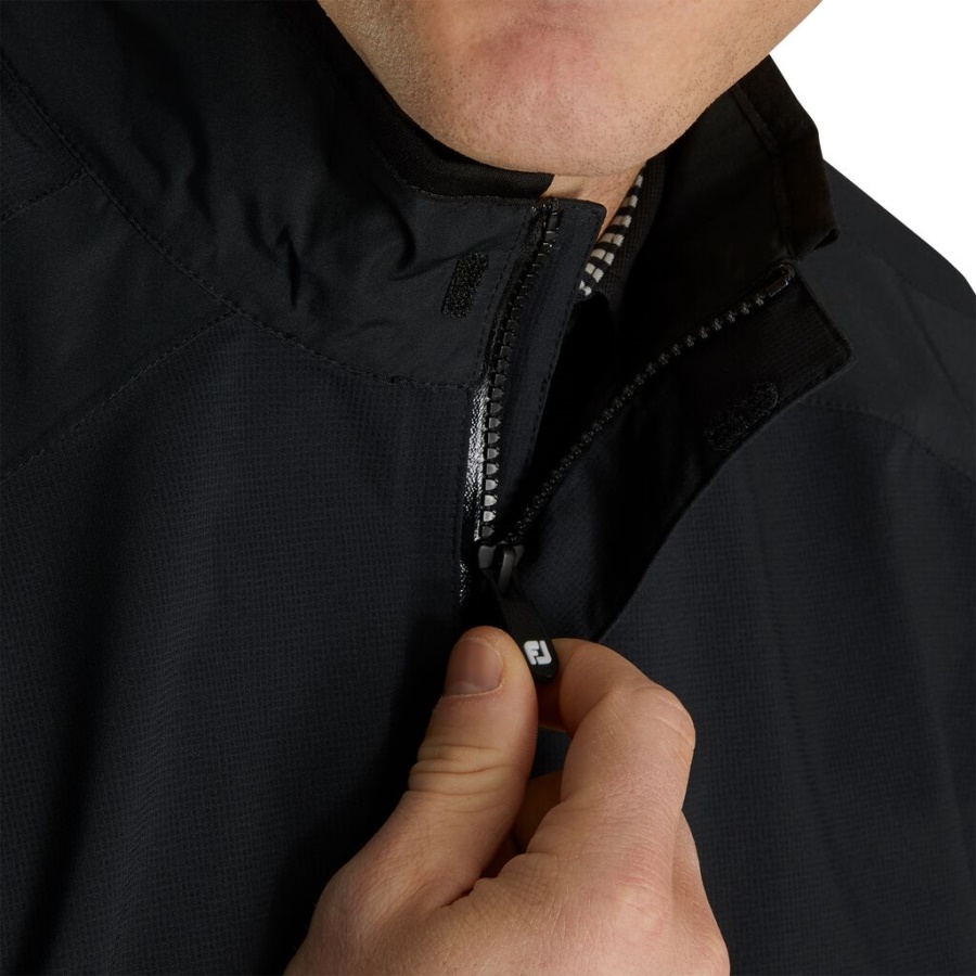 Sort Hydrolite Kortærmet Regnskjorte Footjoy Danmark