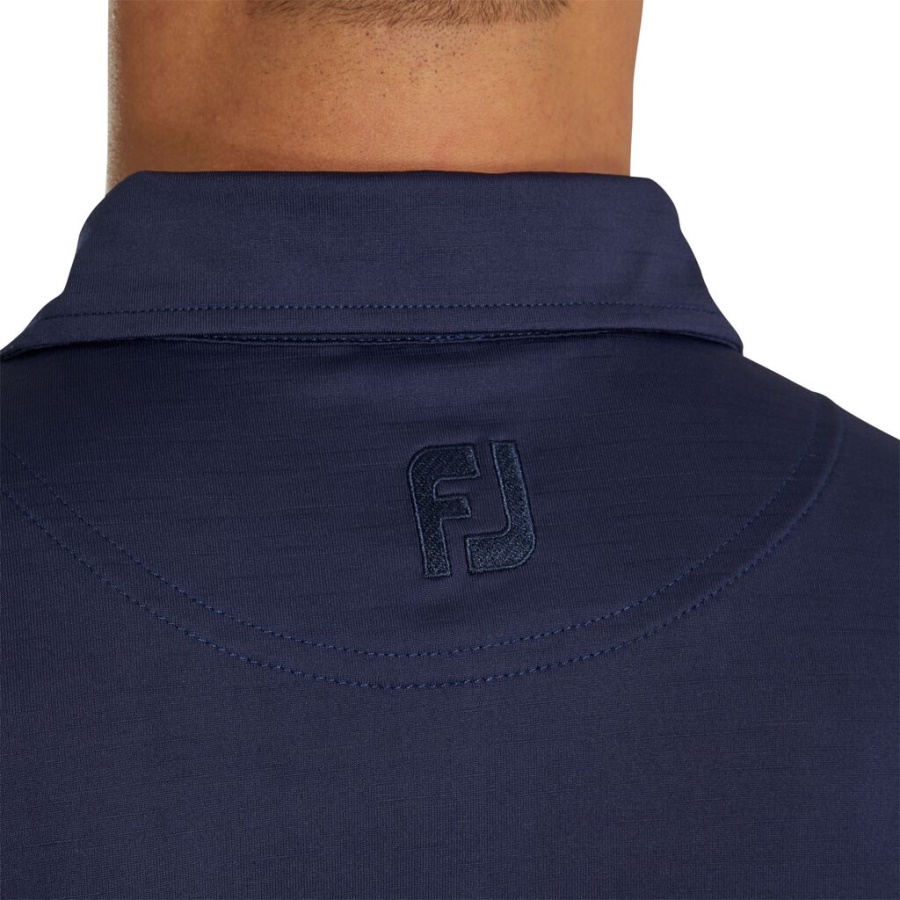 Navy Slub Garn Solid Self Krave Forrige Sæson Stil Footjoy Danmark