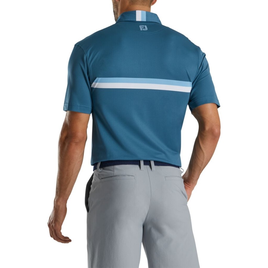 Dobbelt Brystbånd Pique Forrige Sæson Stil Hvid Footjoy Danmark