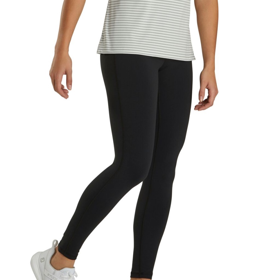 Footjoy Danmark Sorte Ankellange Leggings Kvinder