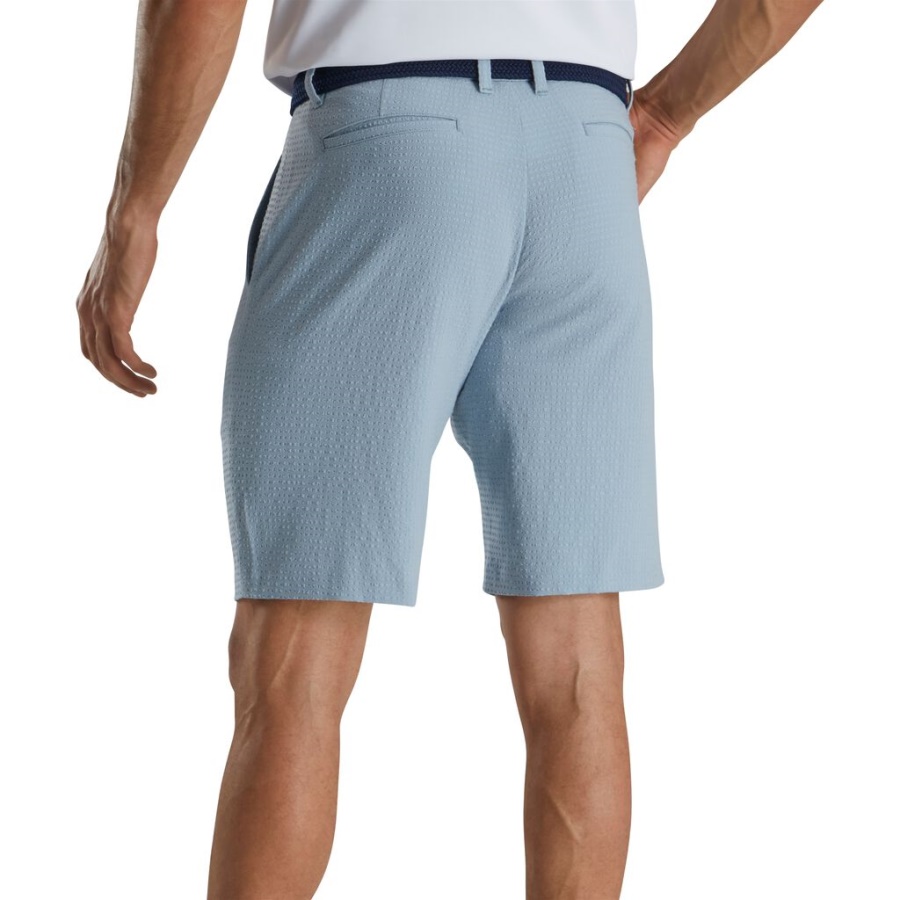 Footjoy Danmark Grå Seersucker Shorts 10 Inseam Forrige Sæson Stil
