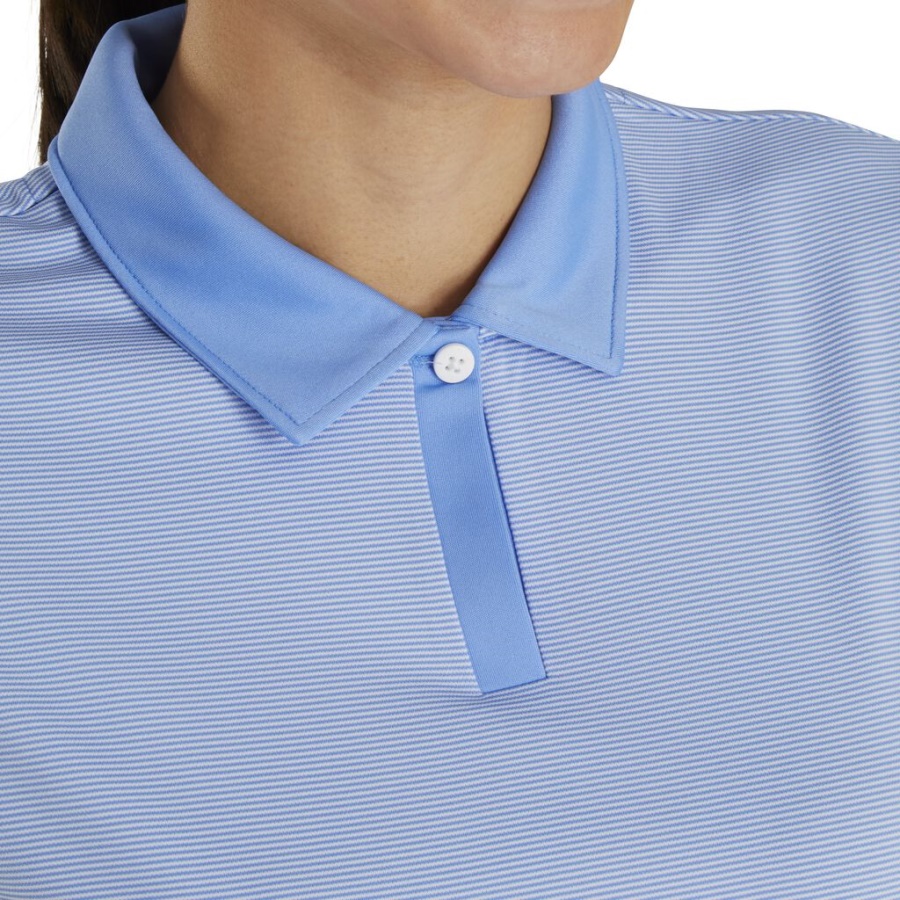 Kasket ærme Nålestribet Kvinder Forrige Sæson Stil Blå Footjoy Danmark