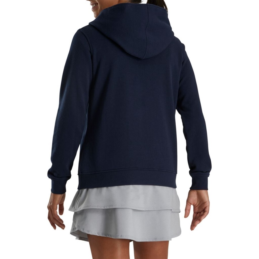 Fj Heritage Hættetrøje Kvinder Forrige Sæson Style Navy Footjoy Danmark
