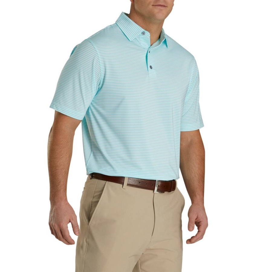 Lisle Feeder Stripe Self Krave Hvid Footjoy Danmark