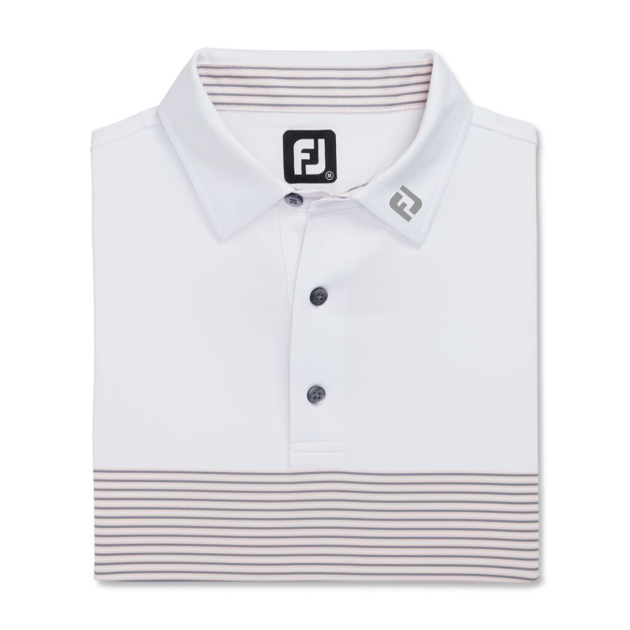 Footjoy Danmark Color Block Lisle Self Krave Forrige Sæson Stil Hvid