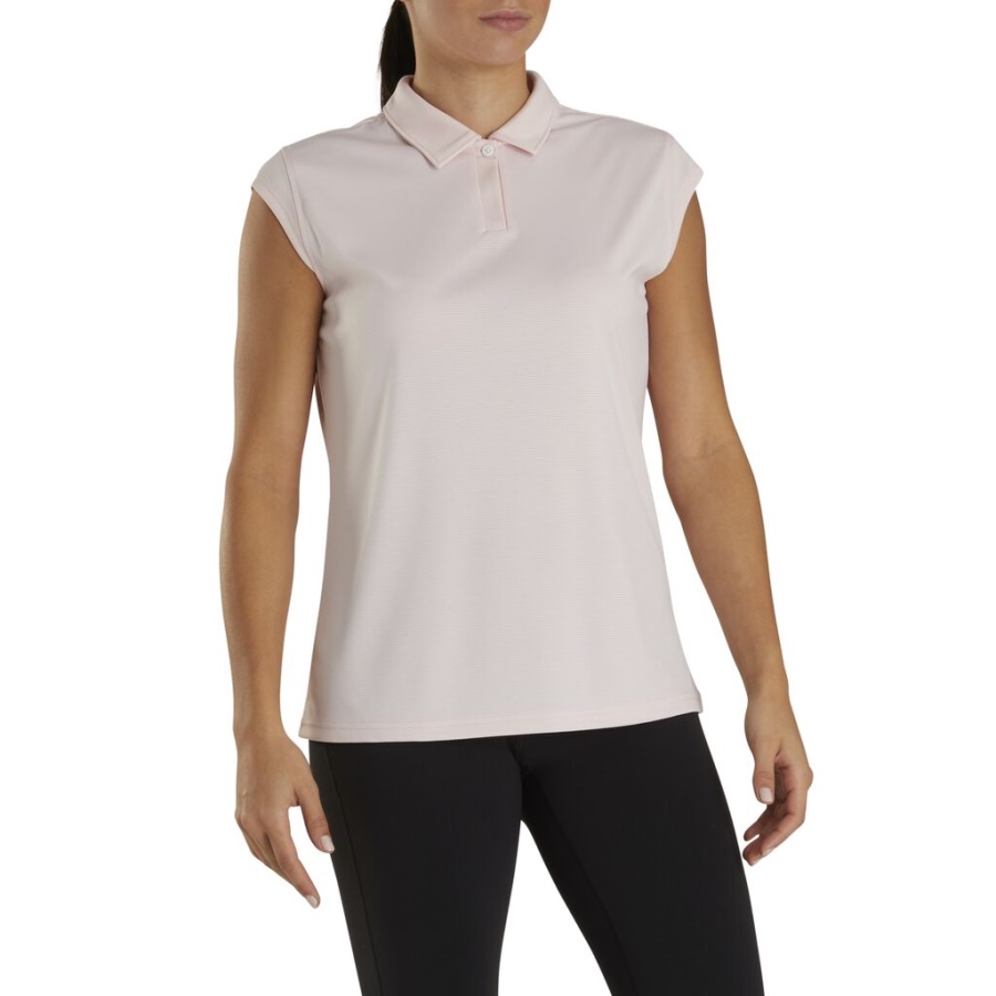 Footjoy Danmark Kasket ærme Nålestribet Kvinder Forrige Sæson Stil Pink