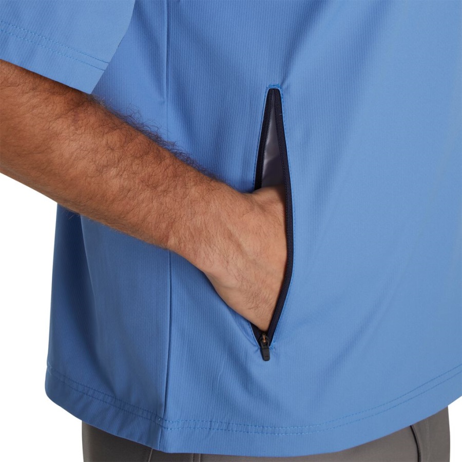 Indigo Kortærmet Sport Windshirt Footjoy Danmark