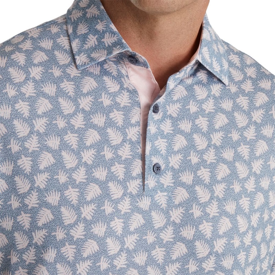 Pink Shadow Palm Print Lisle Self Krave Forrige Sæson Stil Footjoy Danmark