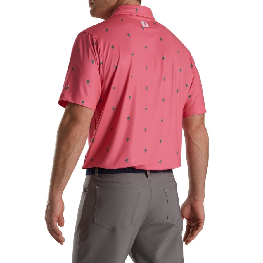 Vandmelon Footjoy Danmark Cactus Print Lisle Self Krave