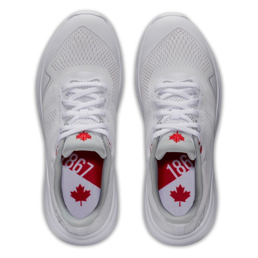 Footjoy Danmark Hvid Flex Canada Sko Kvinder