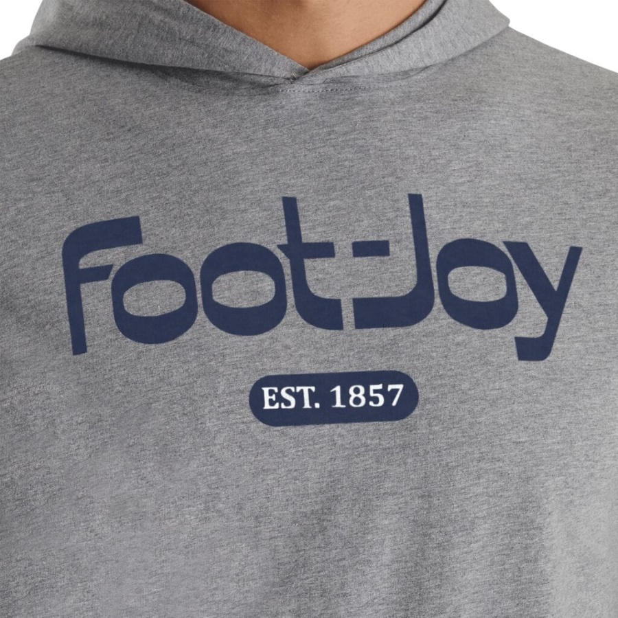 Fj Arv Langærmet Hættetrøje Forrige Sæson Style Footjoy Danmark Grå