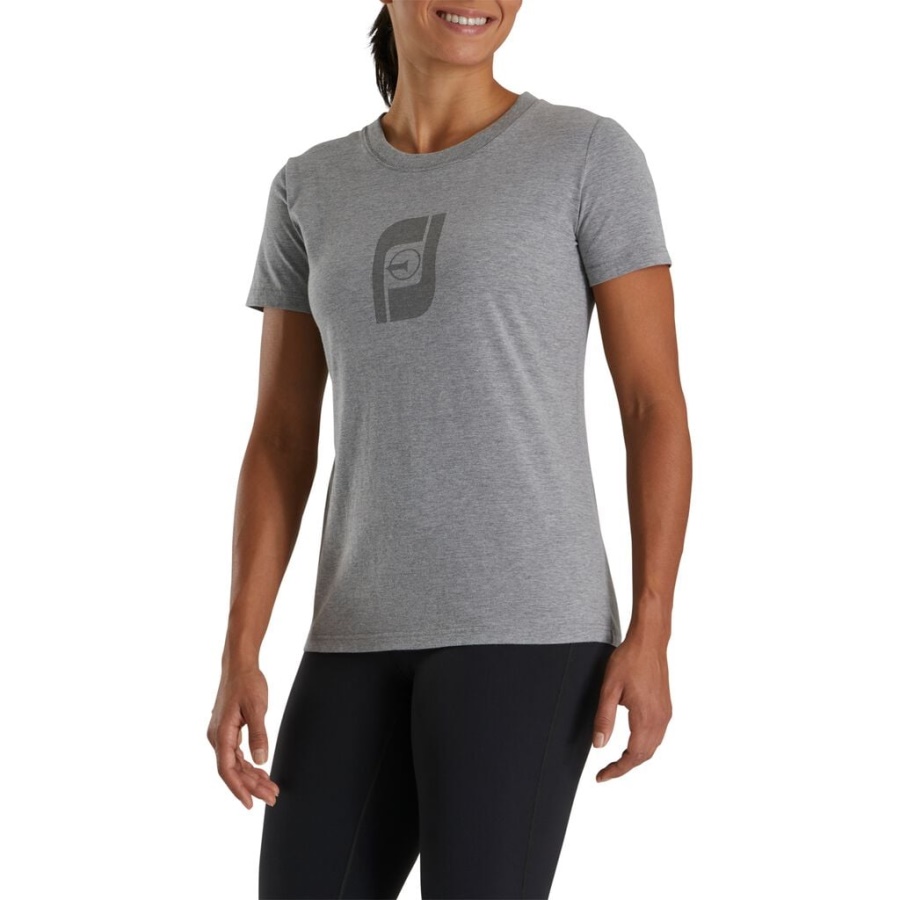 Fj Arv Grafisk T-shirt Kvinder Forrige Sæson Stil Footjoy Danmark Grå