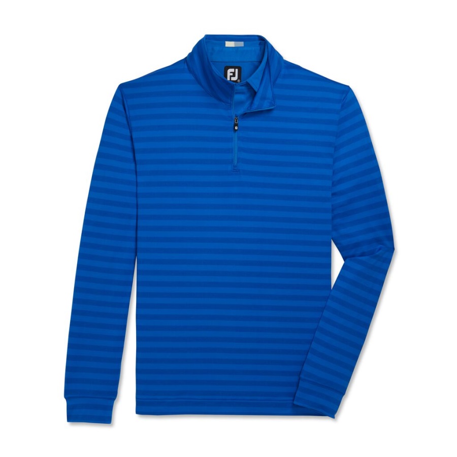 Royal Tonal Stribe Fersken Jersey Kvart Lynlås Forrige Sæson Stil Footjoy Danmark