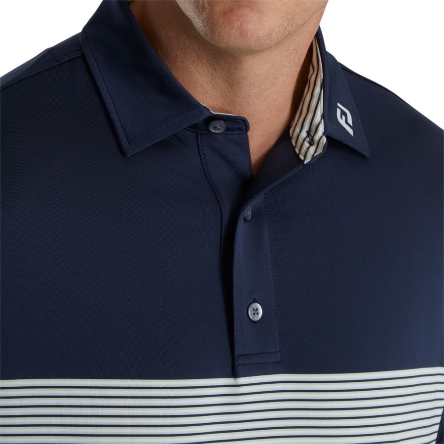 Footjoy Danmark Navy Color Block Lisle Self Krave Forrige Sæson Stil
