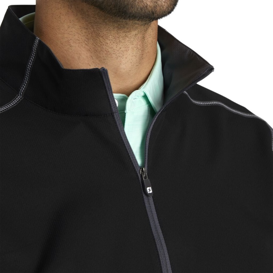 Kortærmet Sport Windshirt Sort Footjoy Danmark