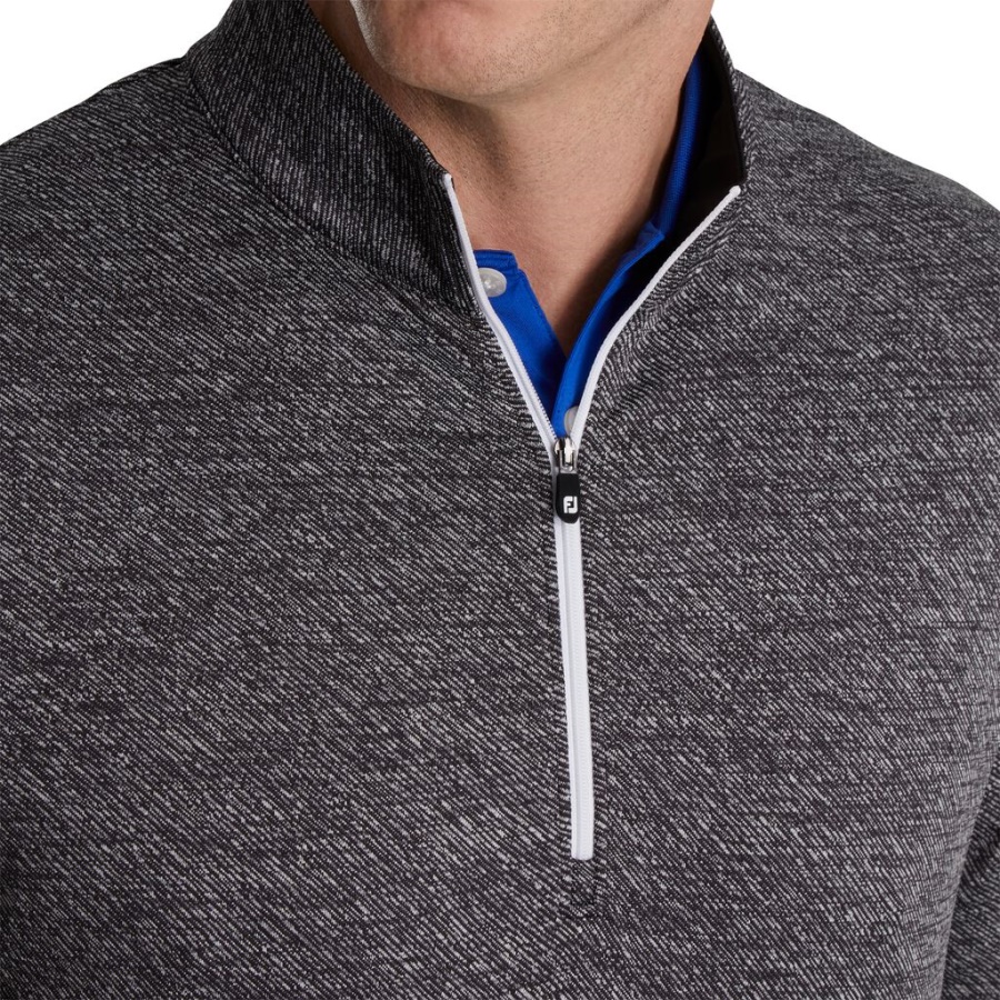 Sort Jacquard Tekstur Mellemlag Footjoy Danmark