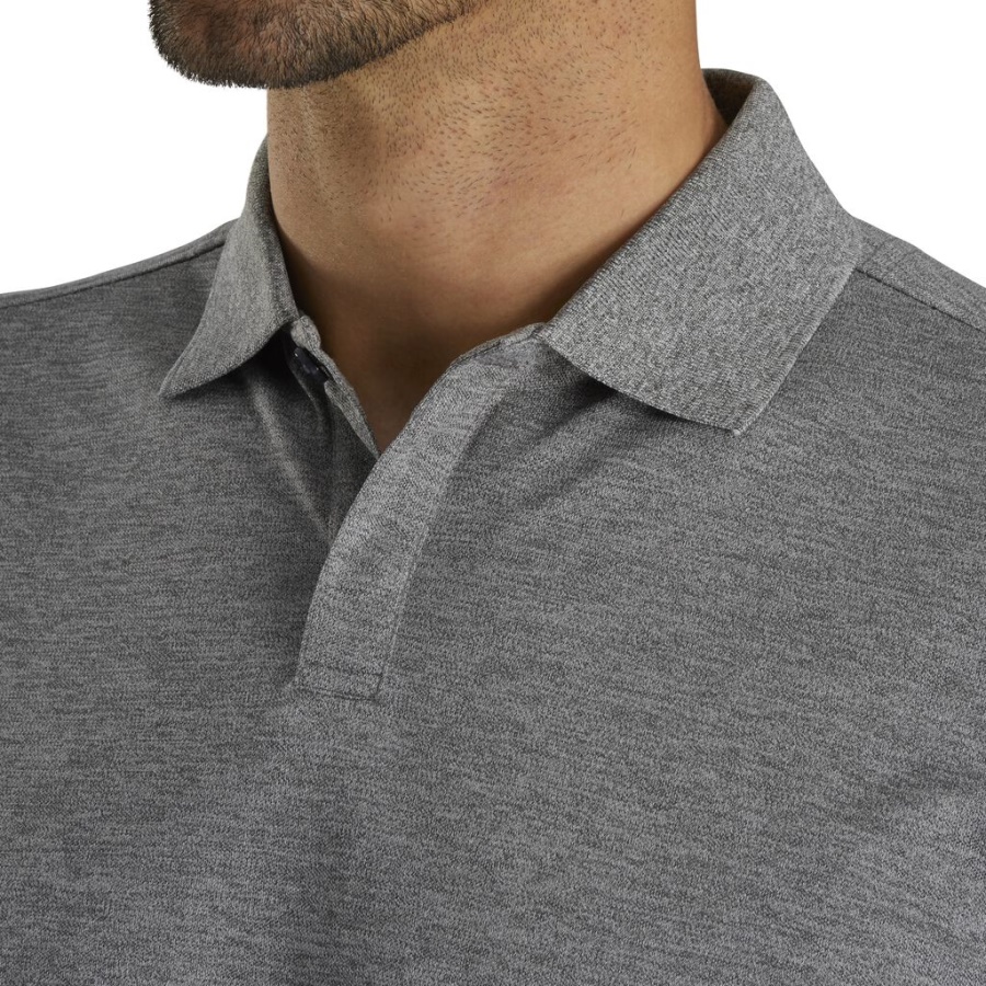 Coal Atletic Fit Pique Blokærmet Strik Krave Forrige Sæson Stil Footjoy Danmark