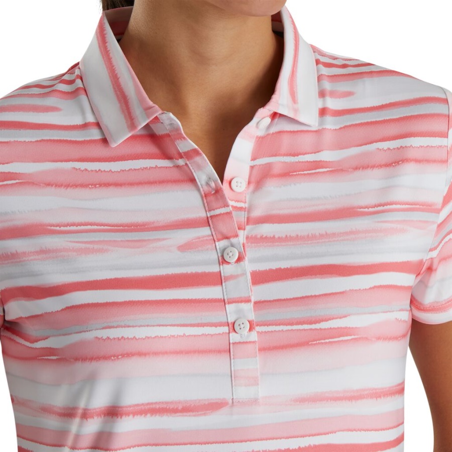 Footjoy Danmark Koral Kortærmet Akvarel Kvinder