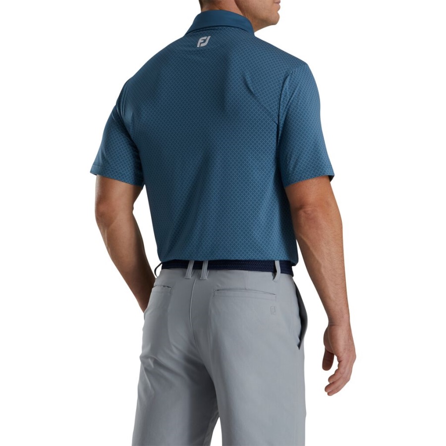 Blæk Diamant Prik Print Lisle Self Krave Forrige Sæson Stil Footjoy Danmark