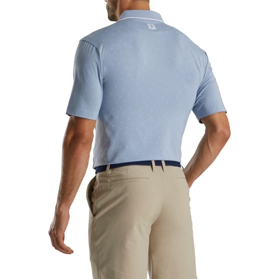 Footjoy Danmark Push Play Print Lisle Strik Krave Forrige Sæson Stil Grå