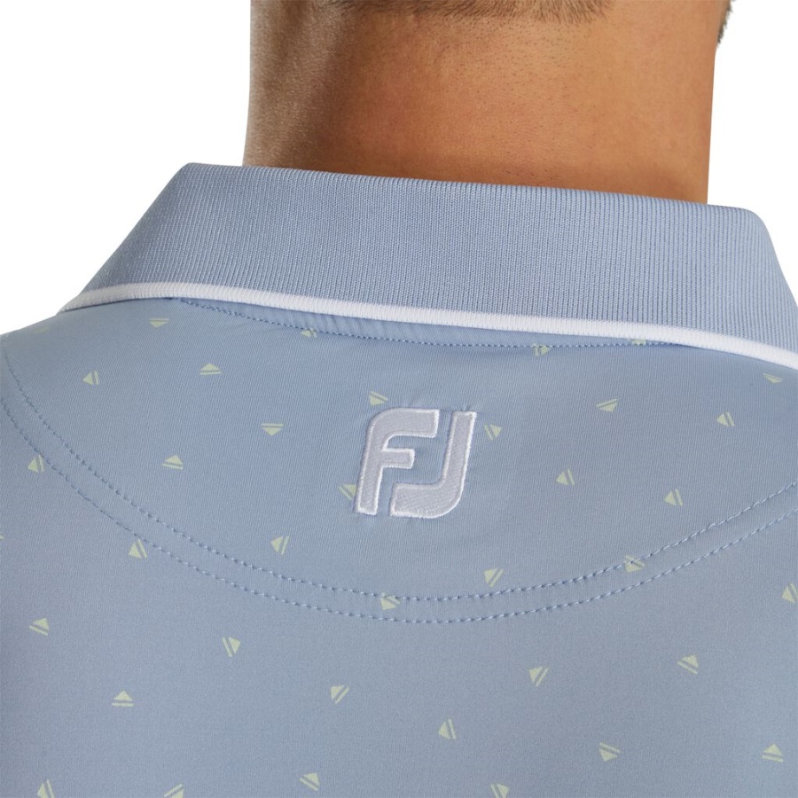 Footjoy Danmark Push Play Print Lisle Strik Krave Forrige Sæson Stil Grå