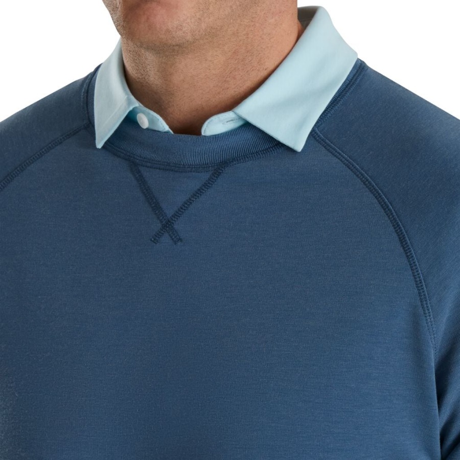 French Terry Crewneck Forrige Sæson Stil Footjoy Danmark Ink