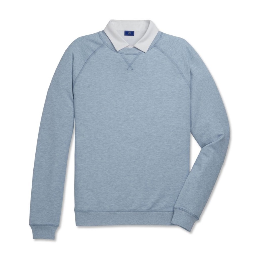 French Terry Crewneck Forrige Sæson Stil Grå Footjoy Danmark