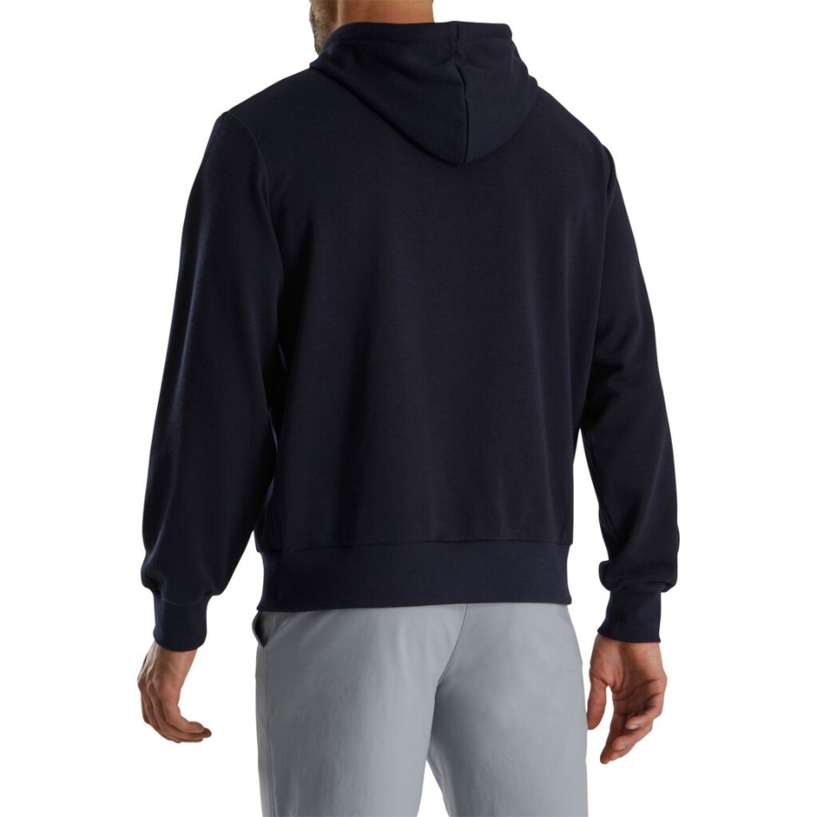 Navy Footjoy Danmark Fj Arv Hættetrøje Forrige Sæson Stil