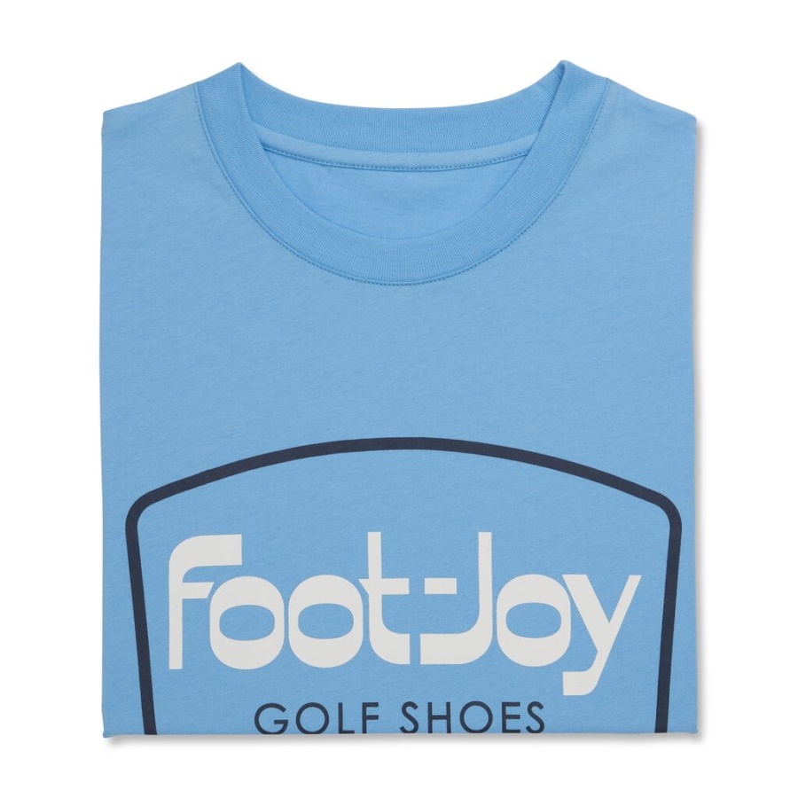 Footjoy Danmark Fj Arv Grafisk T-shirt Forrige Sæson Stil Blå