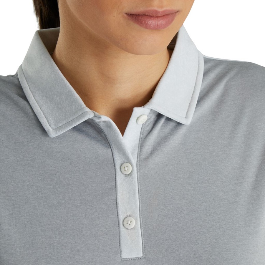 ærmeløs Jacquard Bagtrøje Kvinder Forrige Sæson Stil Grå Footjoy Danmark