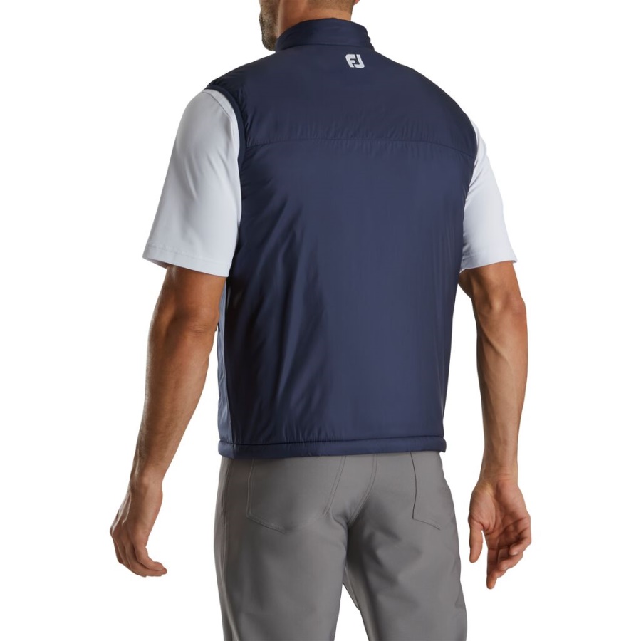 Fuld Lynlås Isoleret Vest Footjoy Danmark Navy