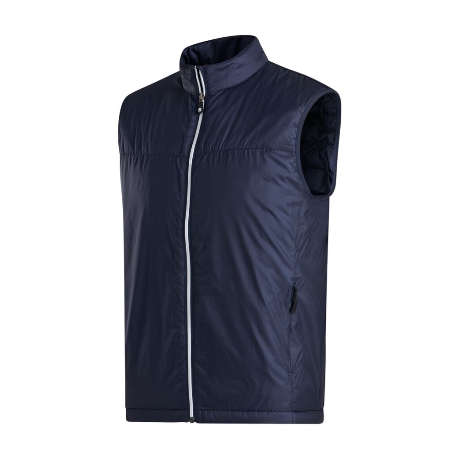 Fuld Lynlås Isoleret Vest Footjoy Danmark Navy