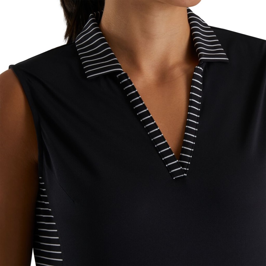 Footjoy Danmark Sort ærmeløs åben Stolpe Til Kvinder