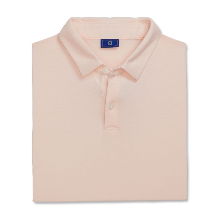 Atletisk Pasform Solid Jersey Selvkrave Footjoy Danmark Pink