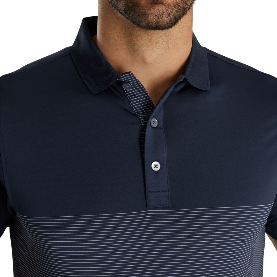 Lisle Konstrueret Nålestribe Selvkrave Footjoy Danmark