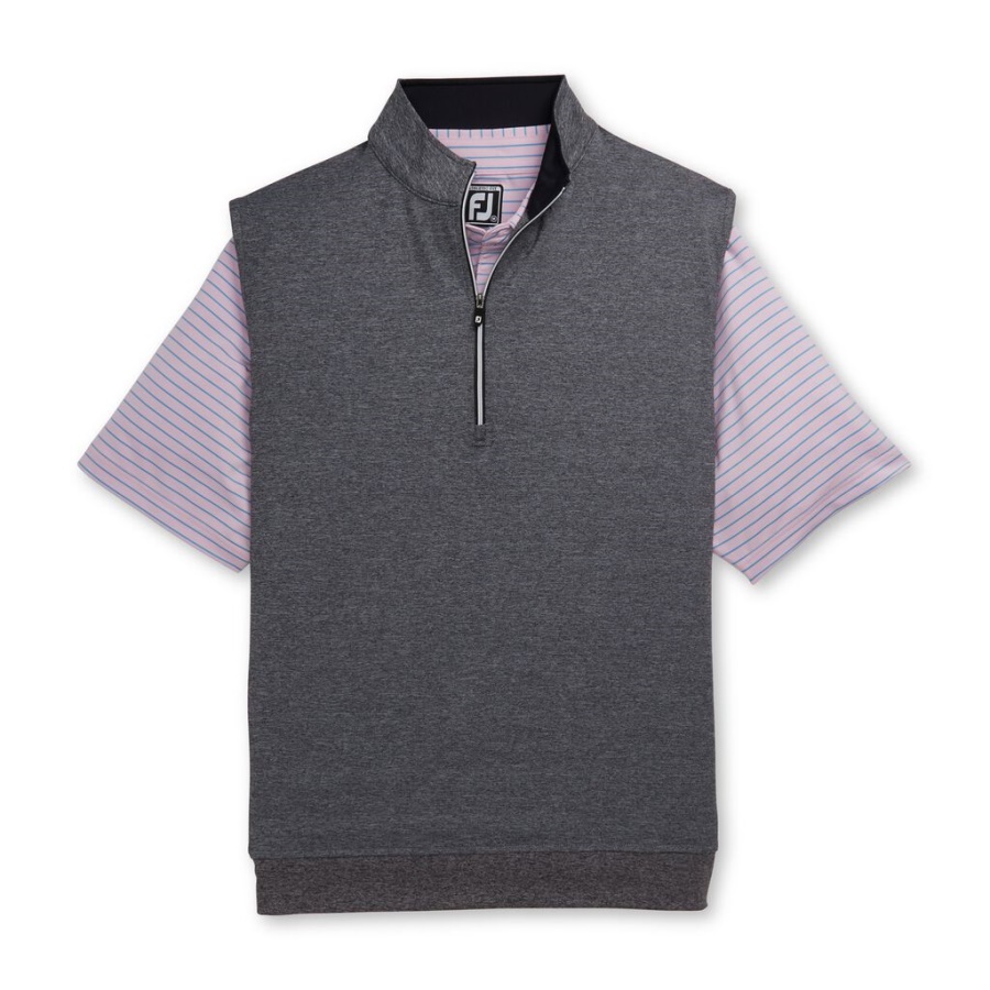 Halv Lynlås Jersey Vest Charcoal Footjoy Danmark