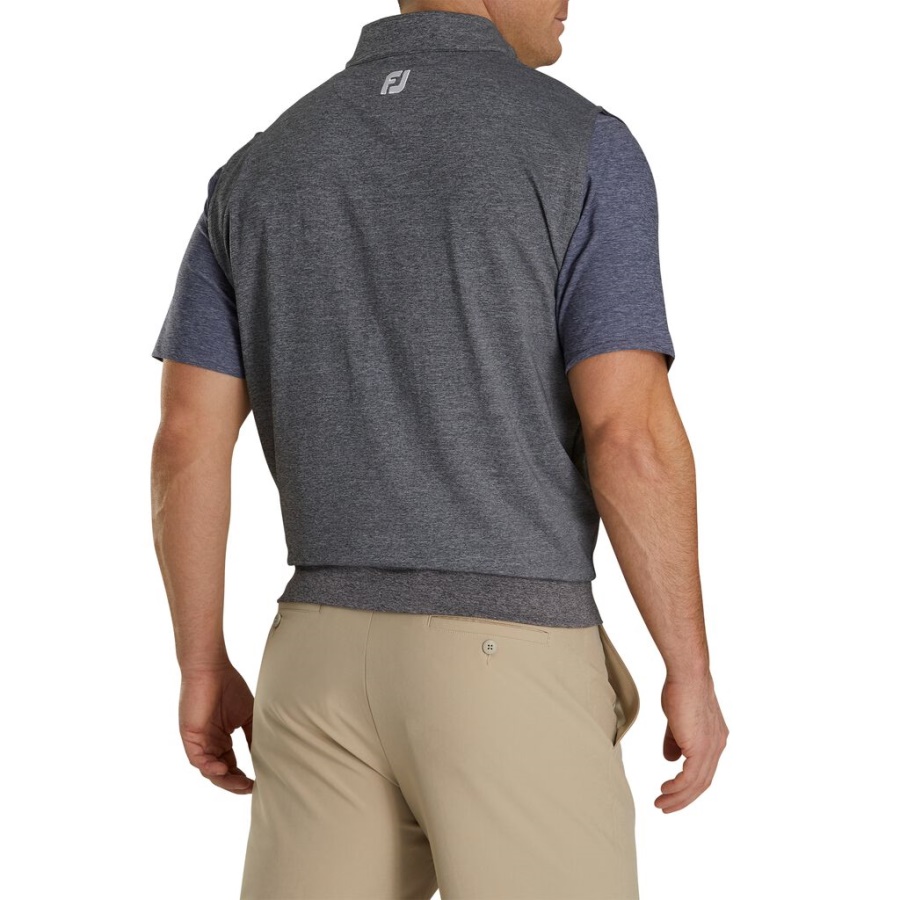 Halv Lynlås Jersey Vest Charcoal Footjoy Danmark