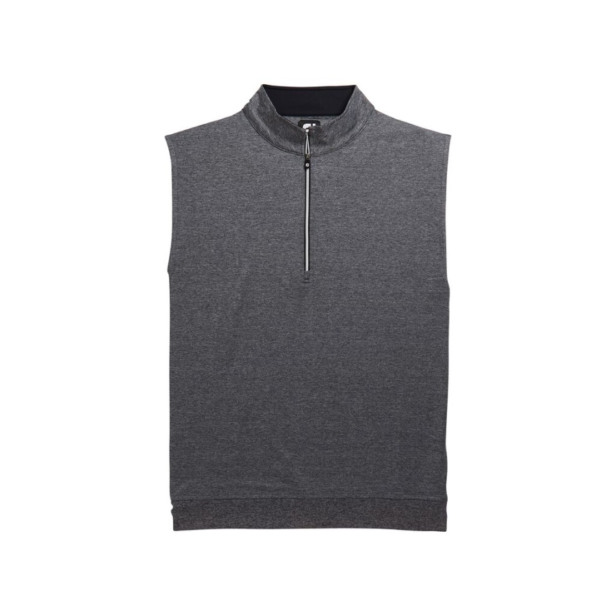 Halv Lynlås Jersey Vest Charcoal Footjoy Danmark
